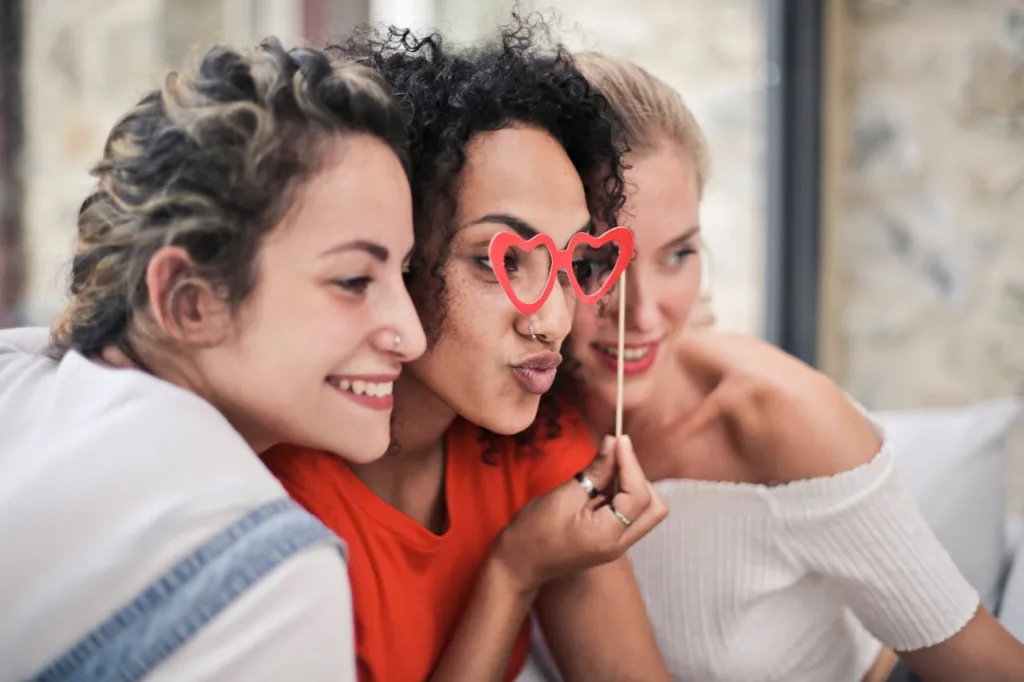 Group of women enjoying themselves