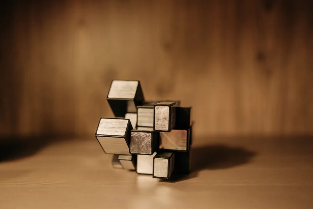 wooden puzzle cube